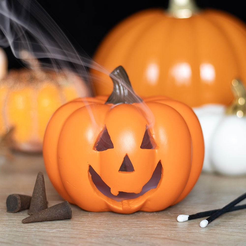 Orange Pumpkin Incense Cone Holder Orange Pumpkin Incense Cone Holder
