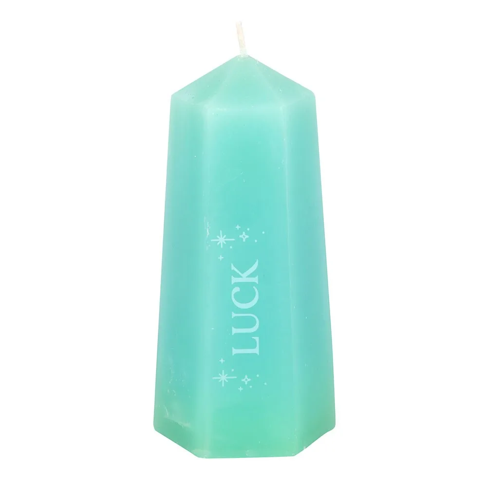 Luck Crystal Candle with Rough Green Aventurine, photo 3 of 6