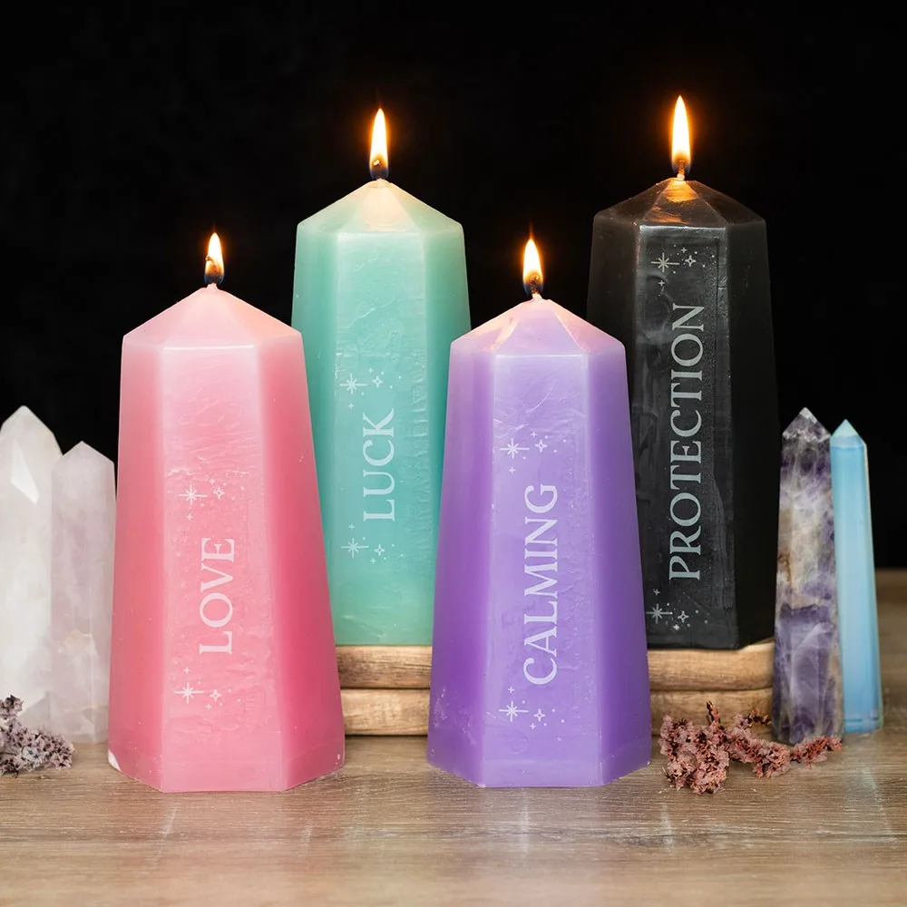 Luck Crystal Candle with Rough Green Aventurine, photo 6 of 6