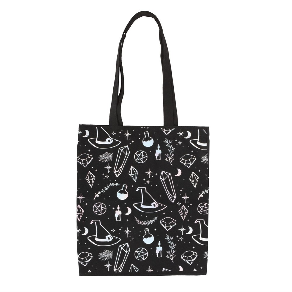 Crystal Witch Print Polycotton Tote Bag Crystal Witch Print Polycotton Tote Bag