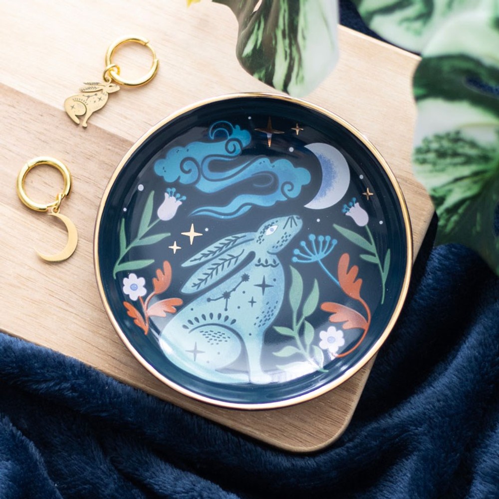 Midnight Hare Trinket Dish Midnight Hare Trinket Dish