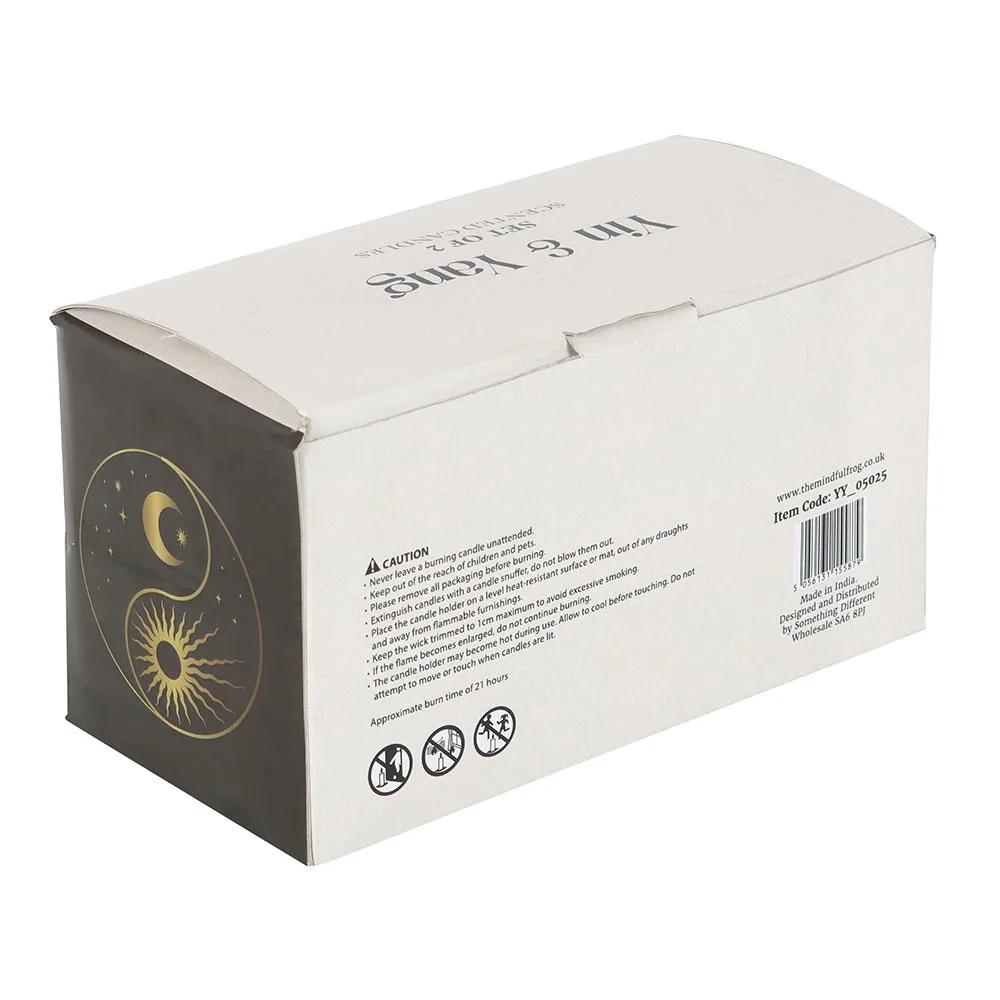 Set of 2 Yin Yang Black Oud and Coconut Candles - Image 5