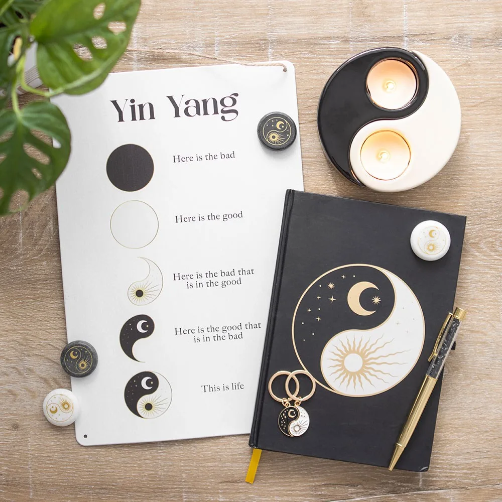 30cm Yin Yang Hanging Metal Sign, photo 5 of 5