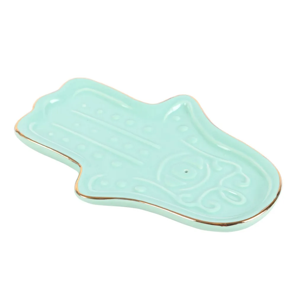 Blue Hamsa Hand Incense Stick Holder - Image 4