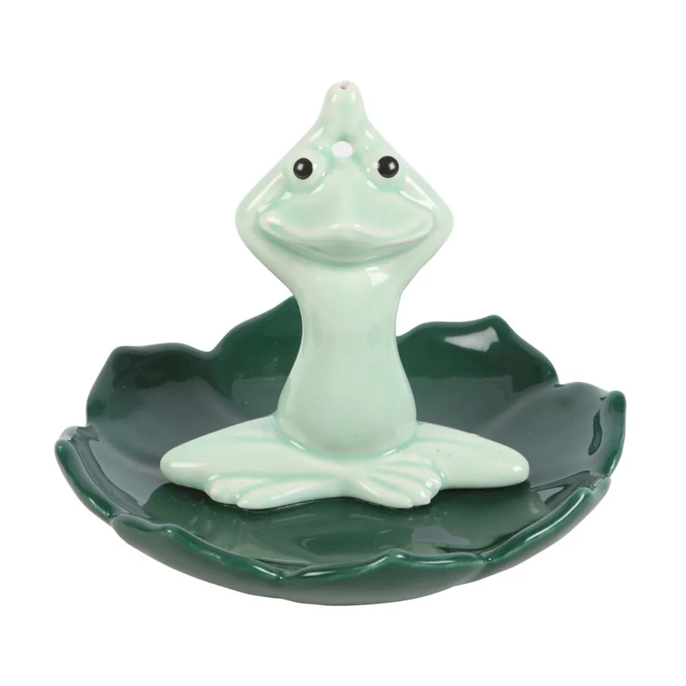 Yoga Frog Incense Stick Holder - Image 3