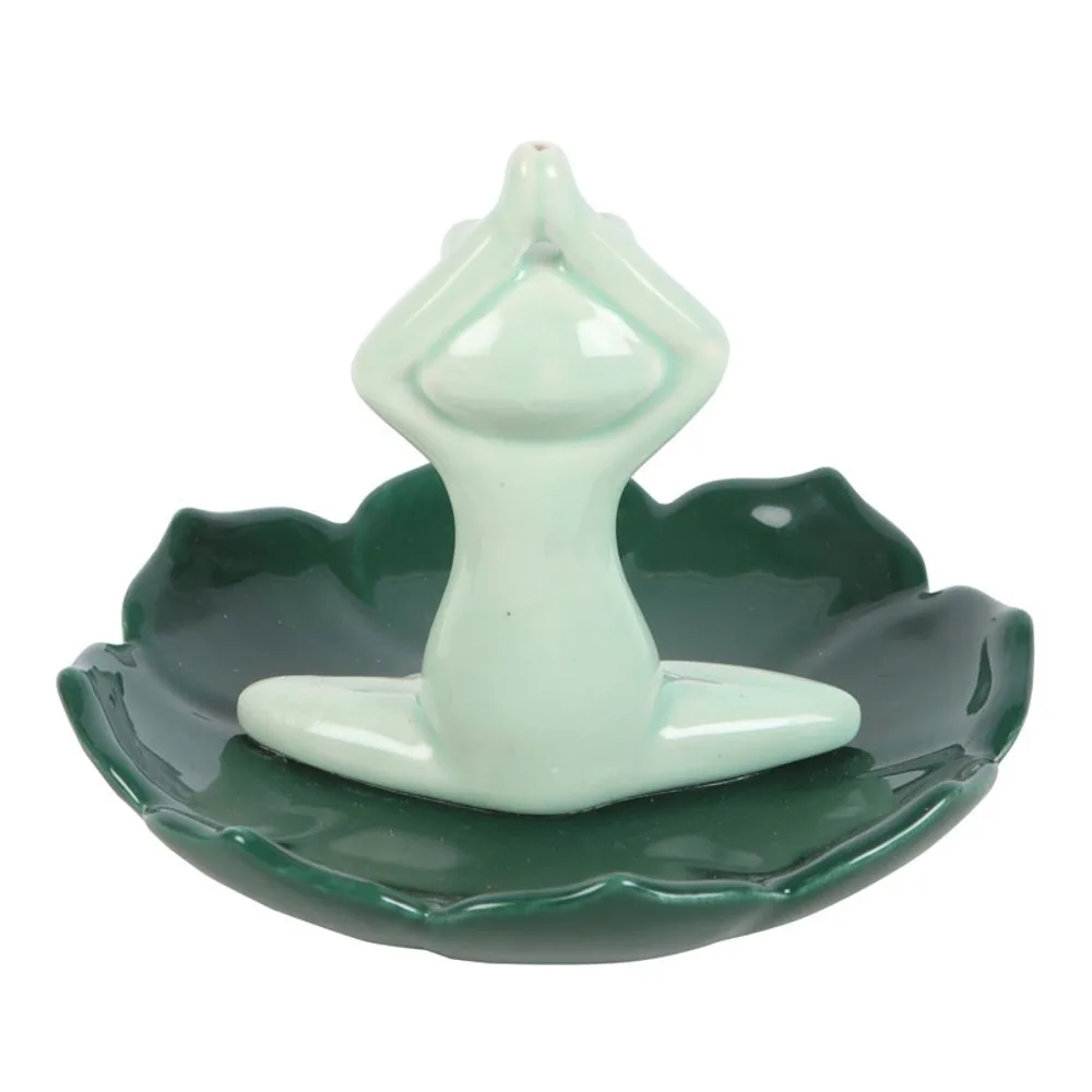 Yoga Frog Incense Stick Holder - Image 4