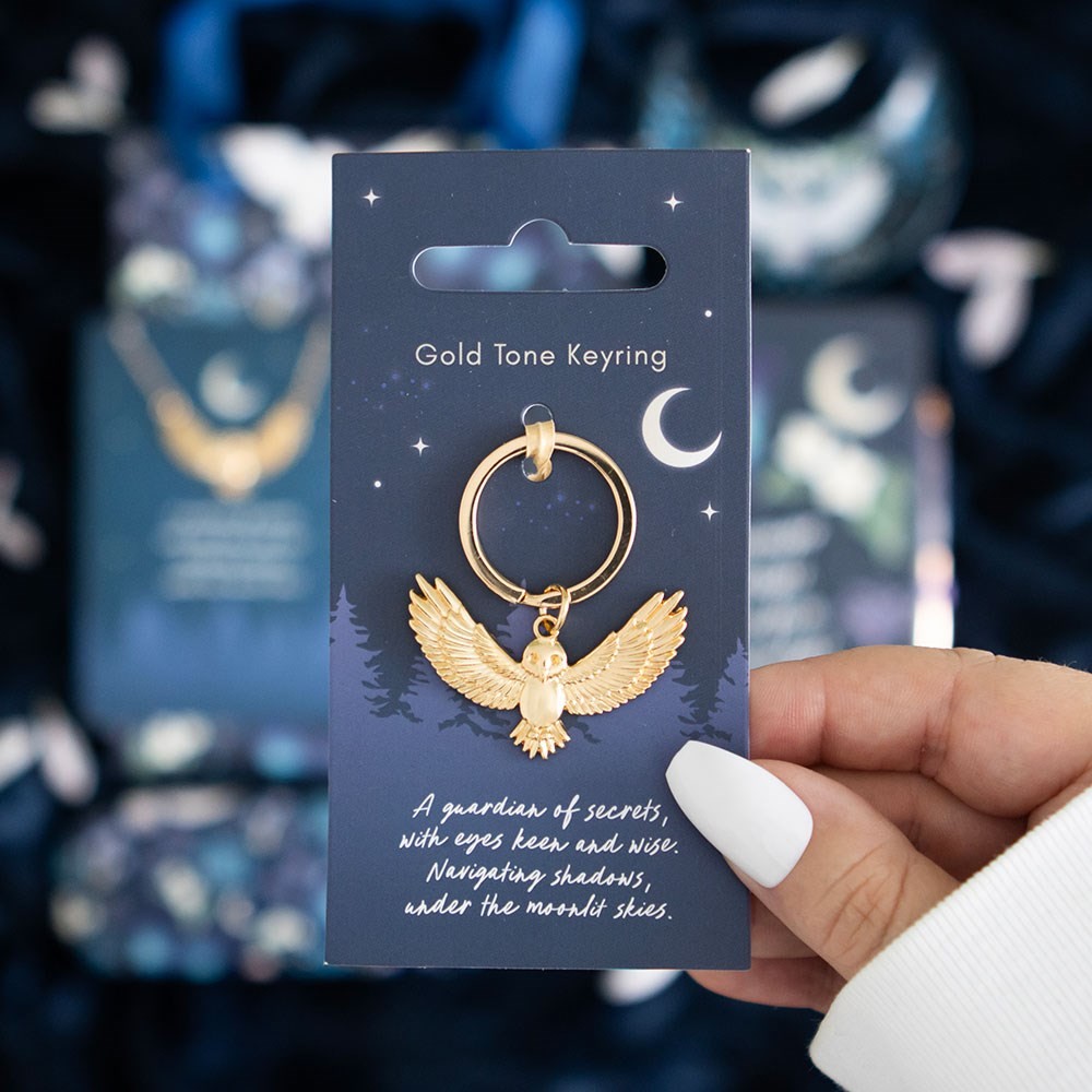 Night Owl Metal Keyring Night Owl Metal Keyring