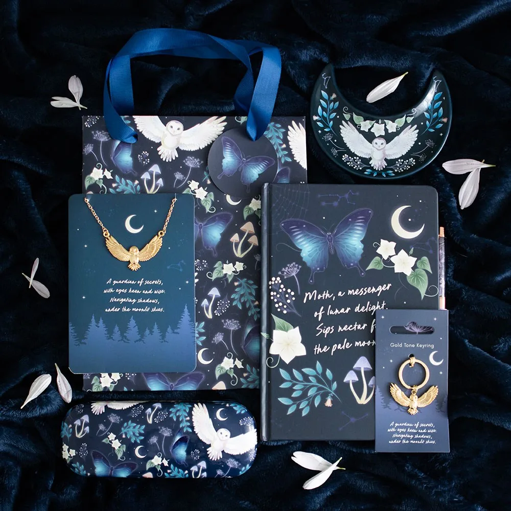 23cm Midnight Forest Owl Print Gift Bag - Image 6