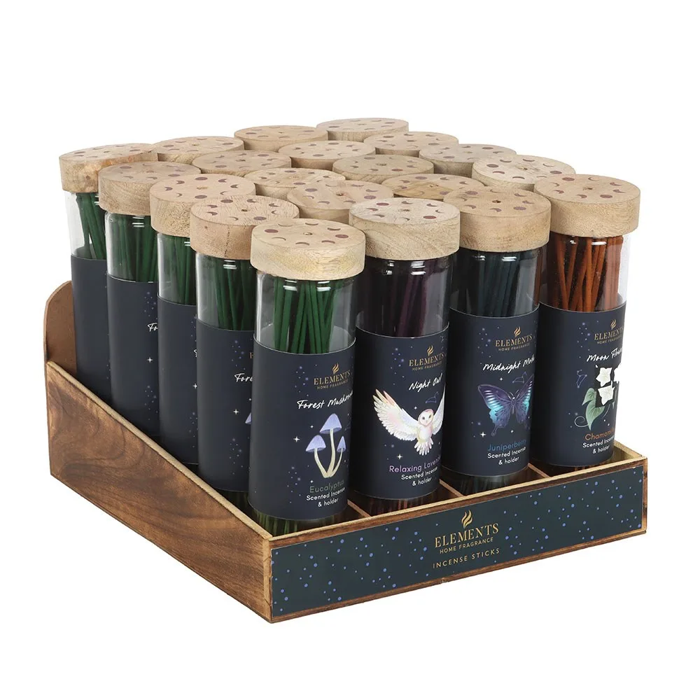 Set of 20 Midnight Forest Incense Sticks in Display - Image 2
