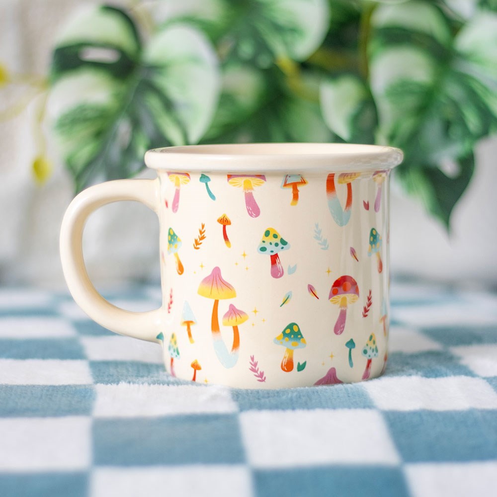 Funky Fungi Mushroom Print Mug Funky Fungi Mushroom Print Mug