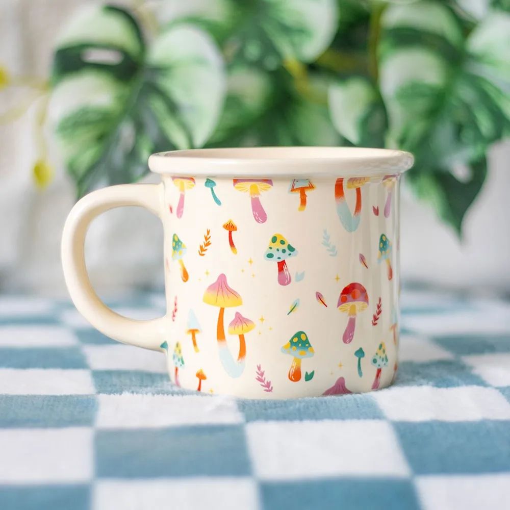 Funky Fungi Mushroom Print Mug Funky Fungi Mushroom Print Mug