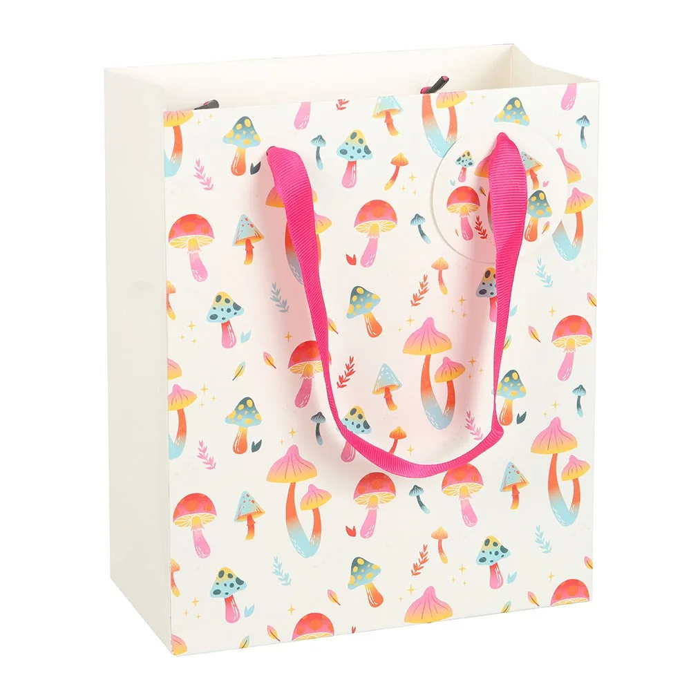 23cm Medium Funky Fungi Mushroom Print Gift Bag - Image 2