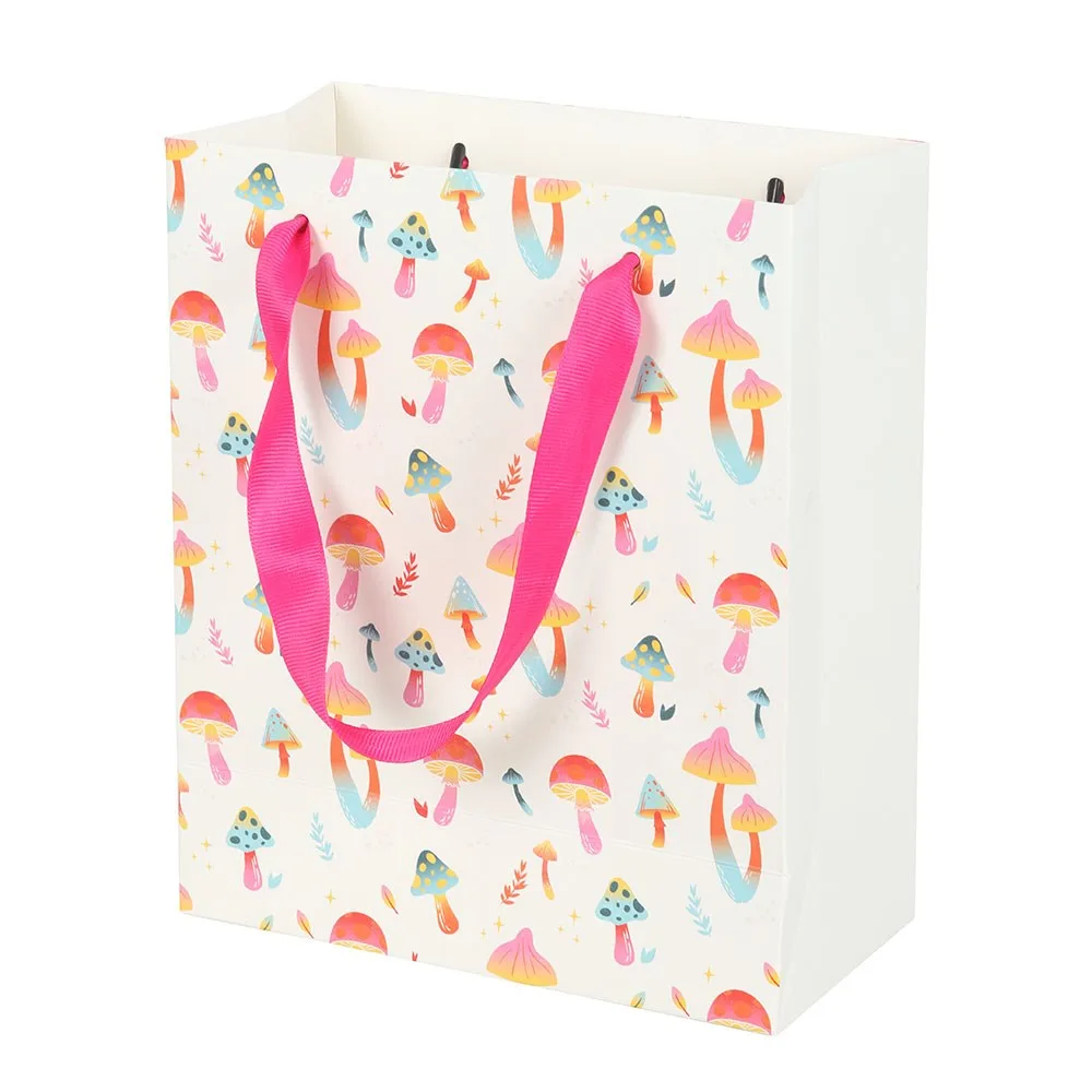 23cm Medium Funky Fungi Mushroom Print Gift Bag - Image 5