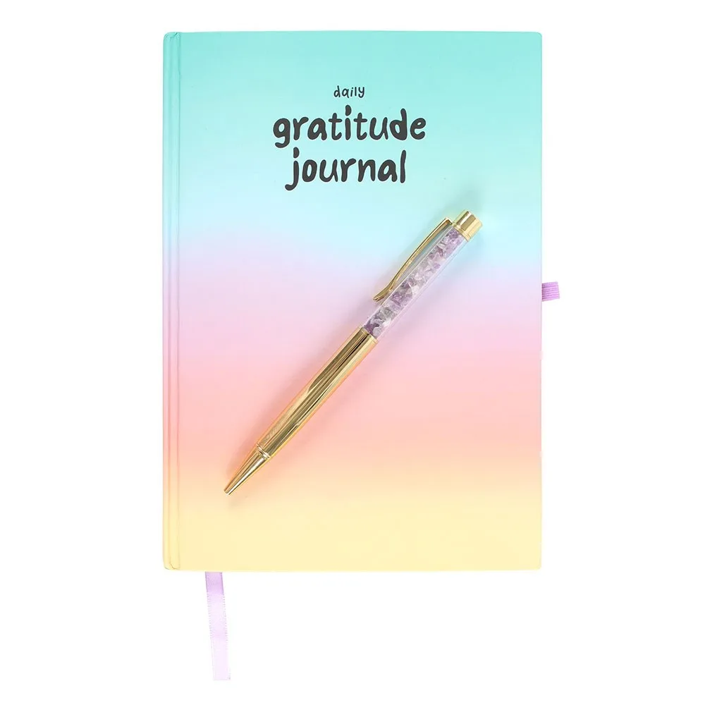 Multicoloured Gratitude Journal with Amethyst Pen - Image 4