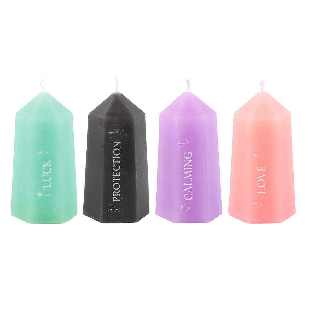 Set of 16 Small Hidden Crystal Candles in Display - Image 3