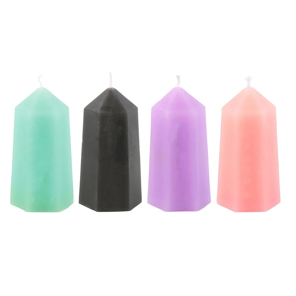 Set of 16 Small Hidden Crystal Candles in Display - Image 4