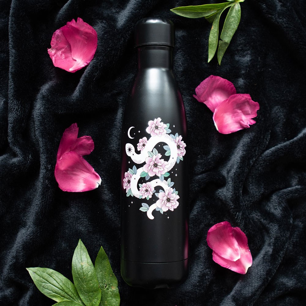 Floral Snake Metal Water Bottle Floral Snake Metal Water Bottle