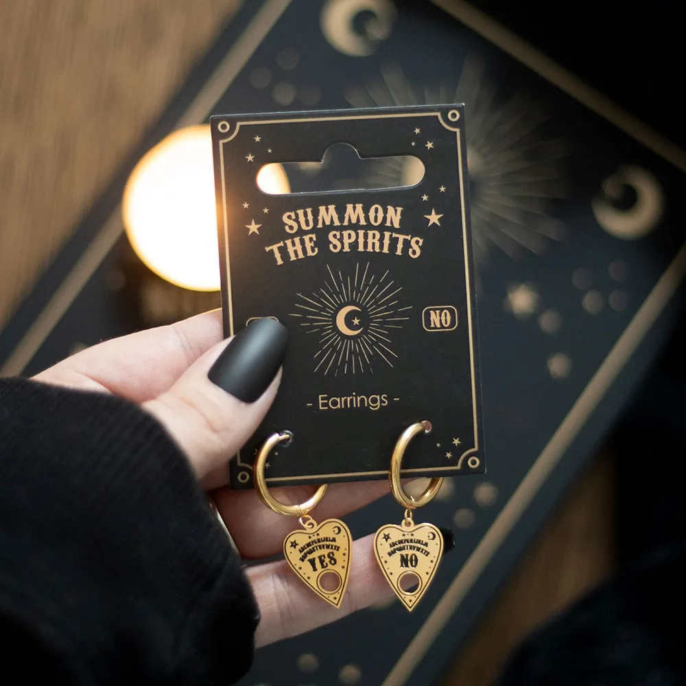Talking Board Planchette Earrings Talking Board Planchette Earrings