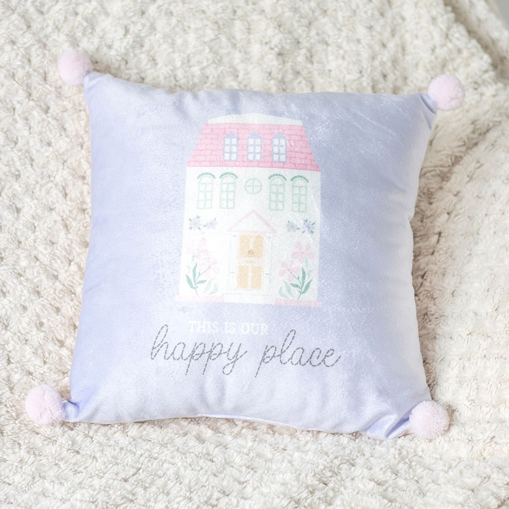 35cm Square This Is Our Happy Place Square Cushion 35cm Square This Is Our Happy Place Square Cushion