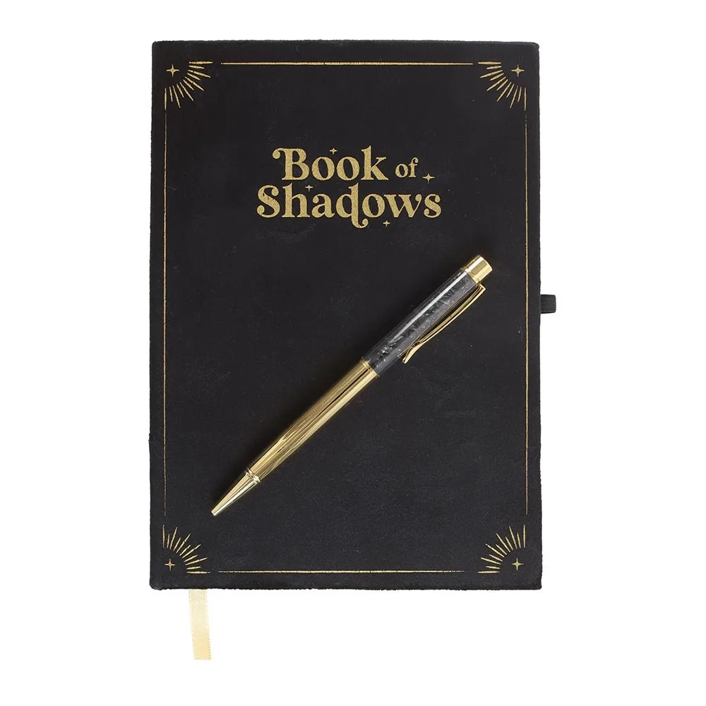 Book of Shadows Journal with Black Obsidian Crystal Pen - Image 3
