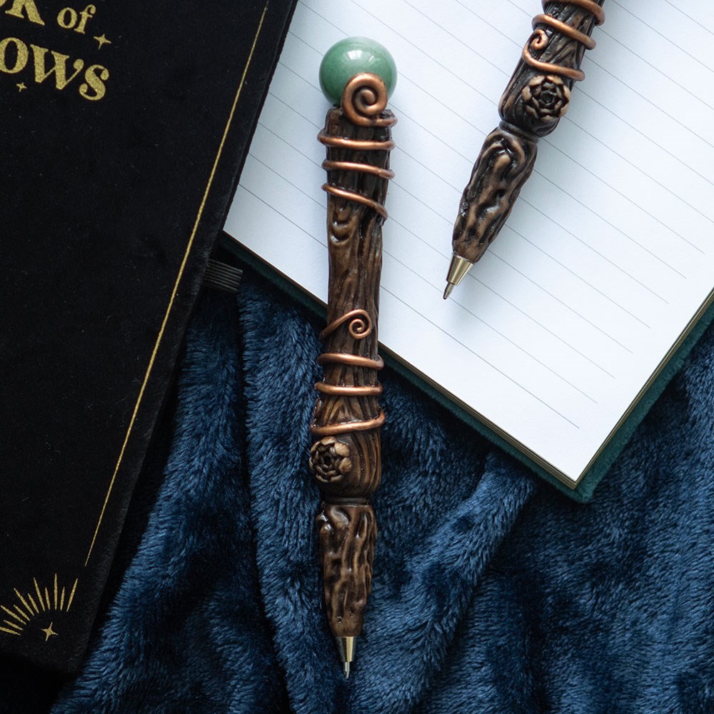 Abundance Green Aventurine Crystal Wand Pen Abundance Green Aventurine Crystal Wand Pen