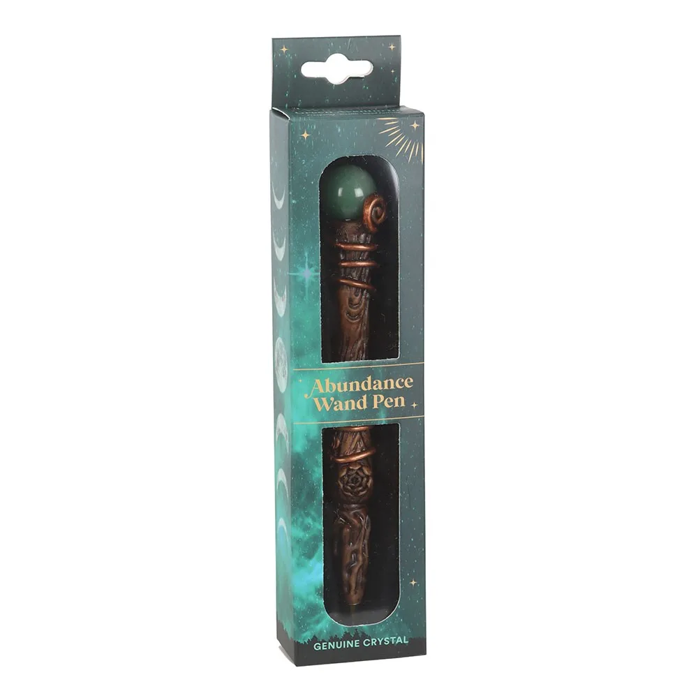 Abundance Green Aventurine Crystal Wand Pen - Image 2