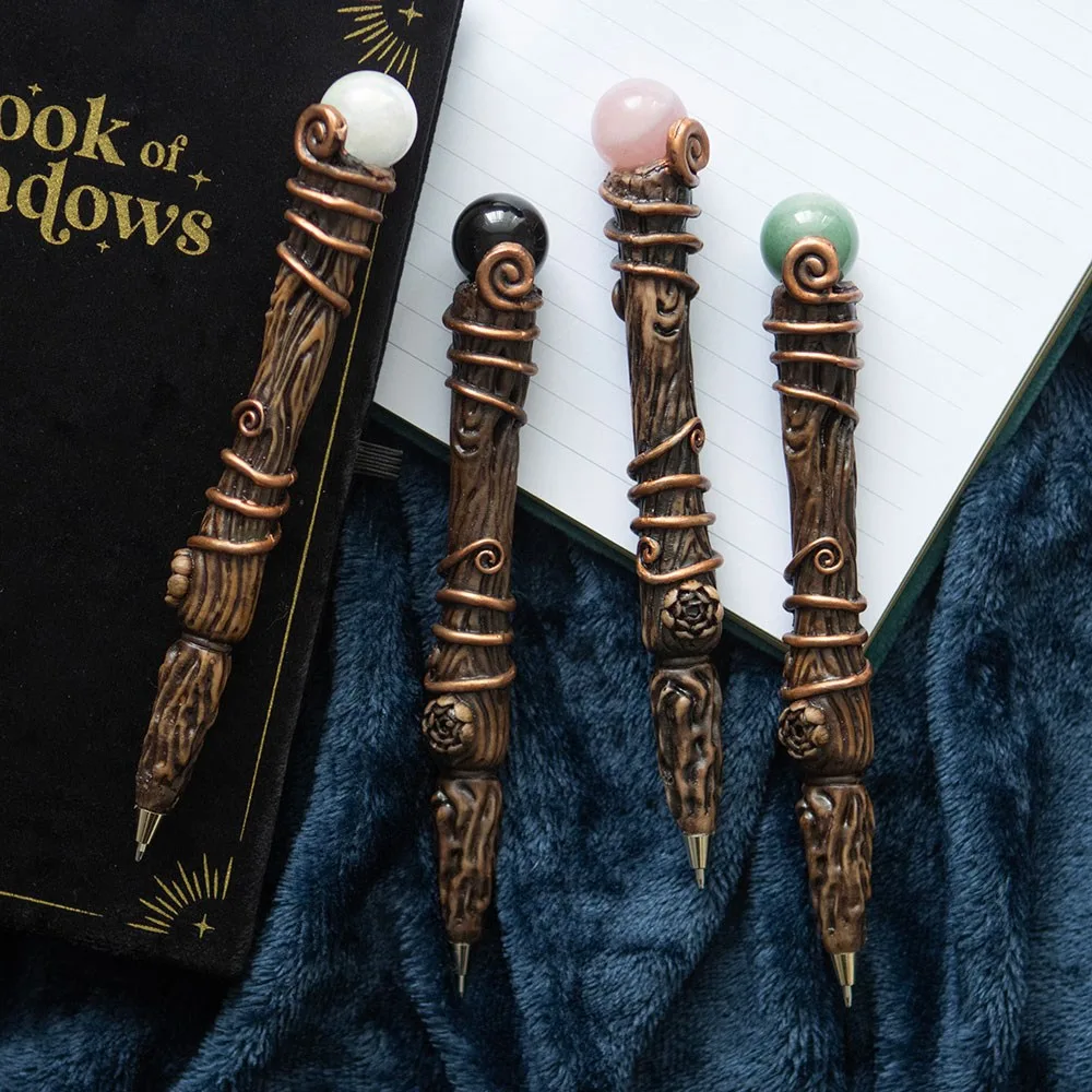 Abundance Green Aventurine Crystal Wand Pen - Image 5