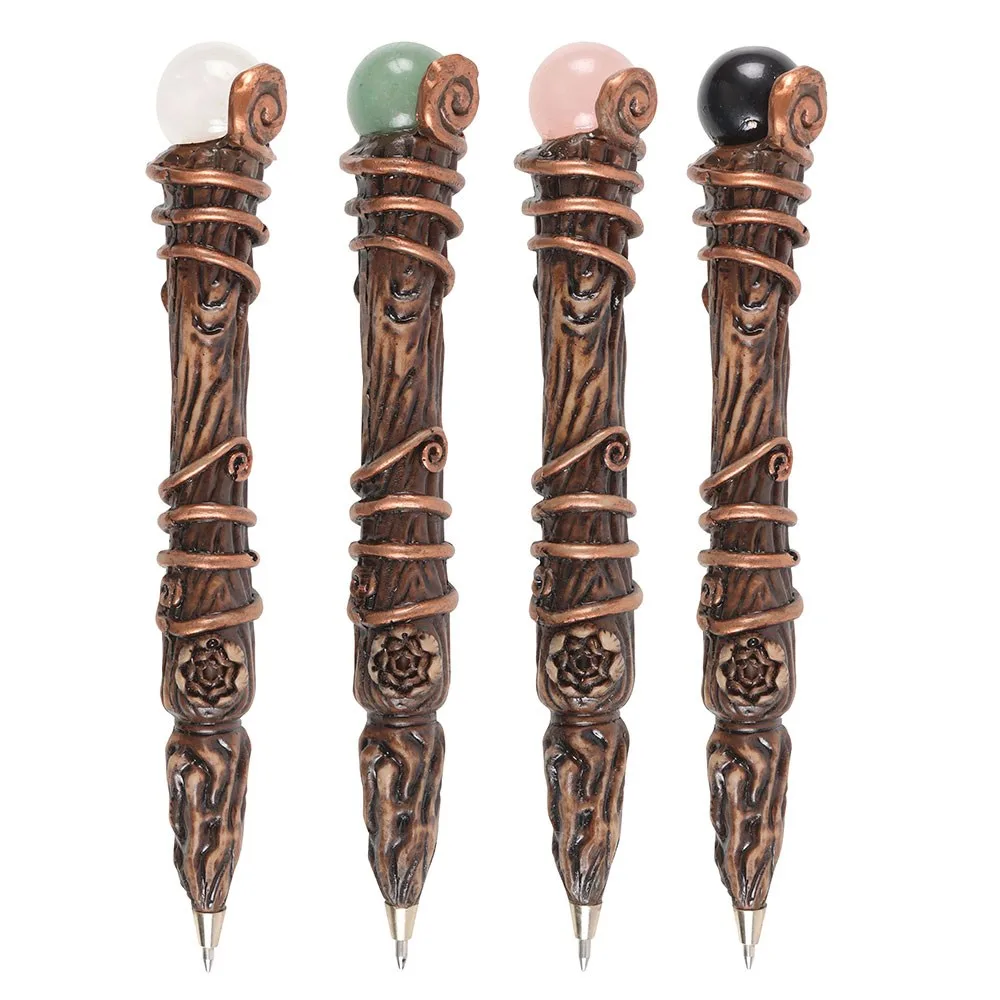 Set of 16 Crystal Wand Pens in Display - Image 3