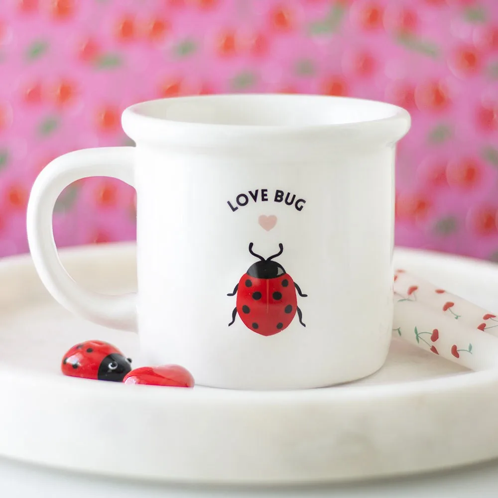 Love Bug Mug with 3D Ladybird Love Bug Mug with 3D Ladybird
