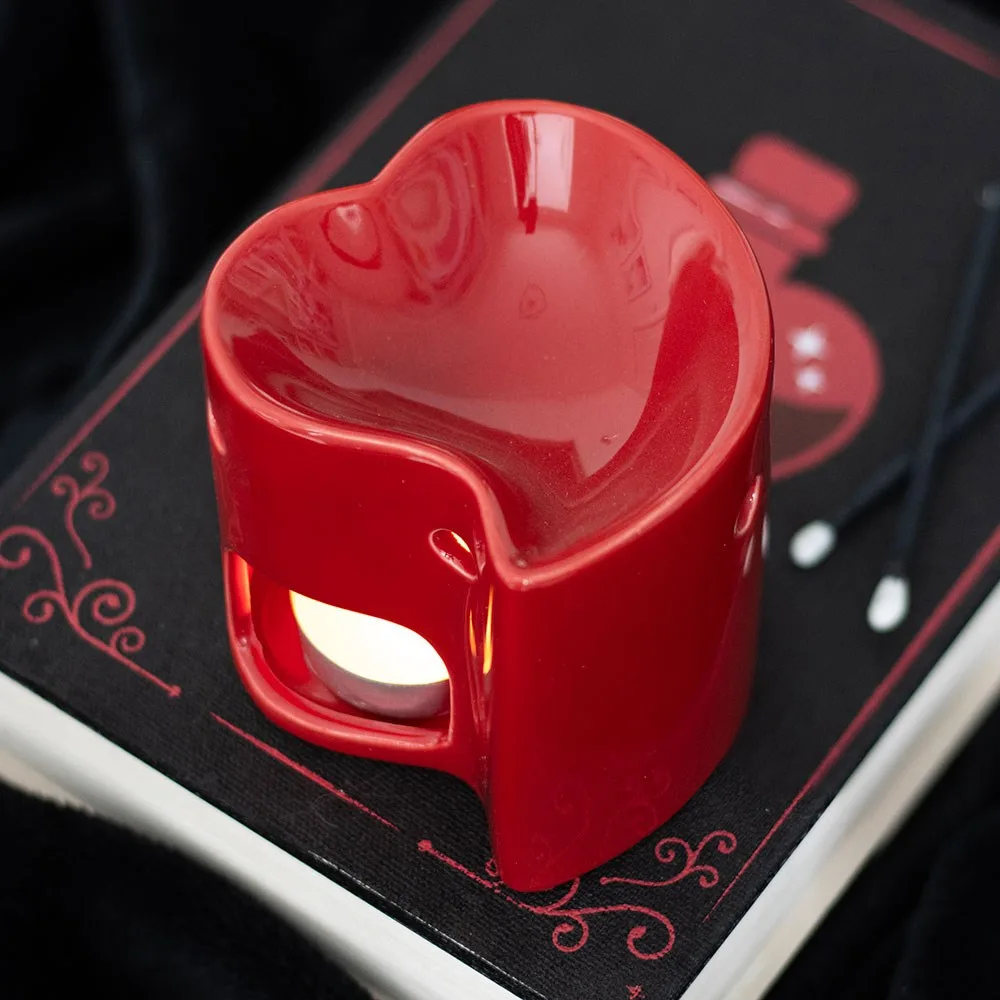 Red Heart Oil Burner and Wax Warmer Red Heart Oil Burner and Wax Warmer
