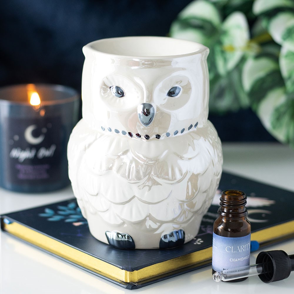 Owl Shaped Iridescent Oil Burner and Wax Warmer Owl Shaped Iridescent Oil Burner and Wax Warmer