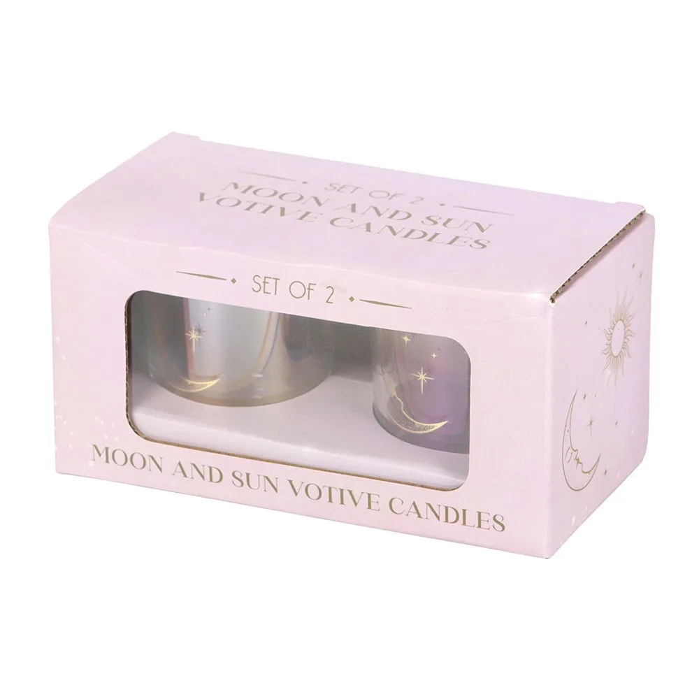 Iridescent Sun and Moon Votive Candle Holders, photo 4 of 5