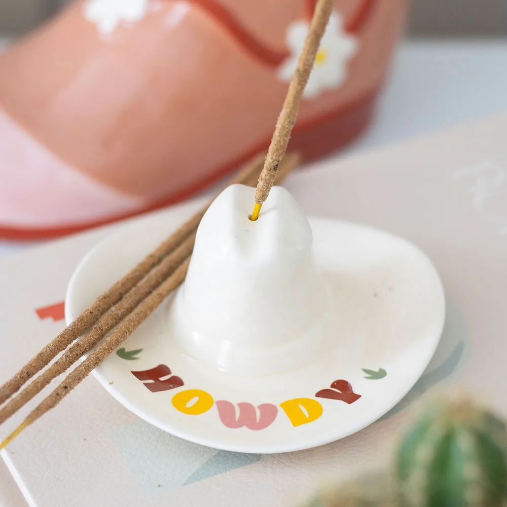 Howdy Cowboy Hat Incense Stick Holder Howdy Cowboy Hat Incense Stick Holder