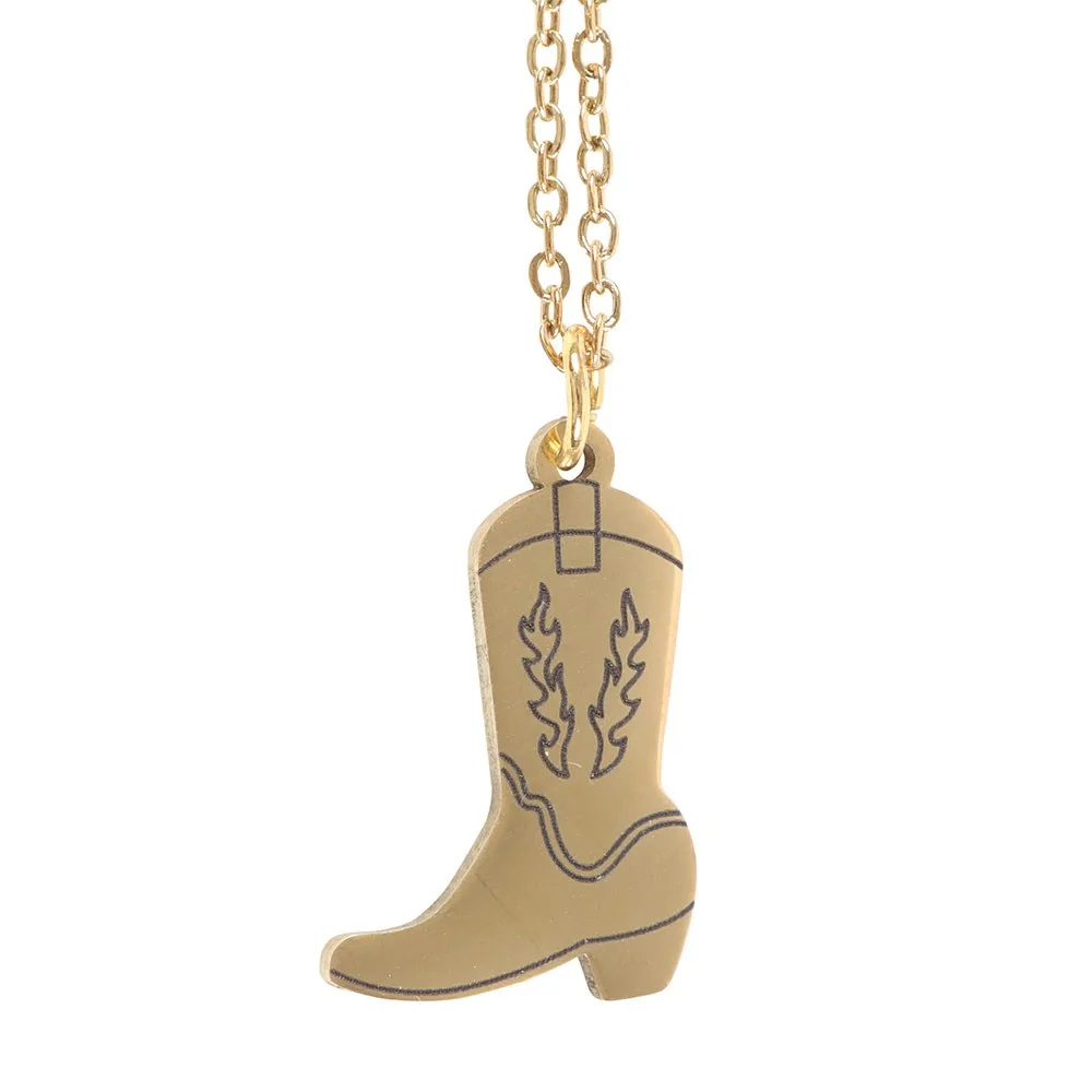 Cowboy Boot Necklace on Greeting Card - Image 5