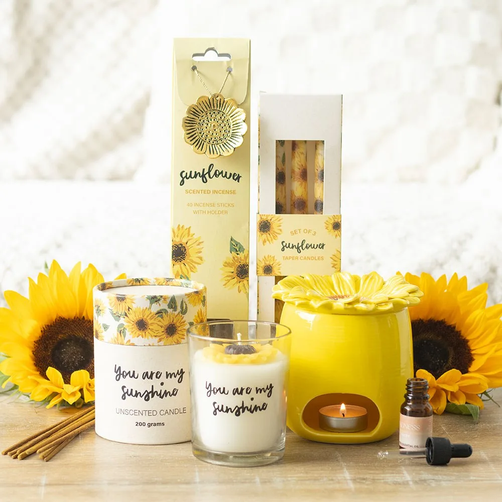 You Are My Sunshine Candle with 3D Sunflower, photo 6 of 6