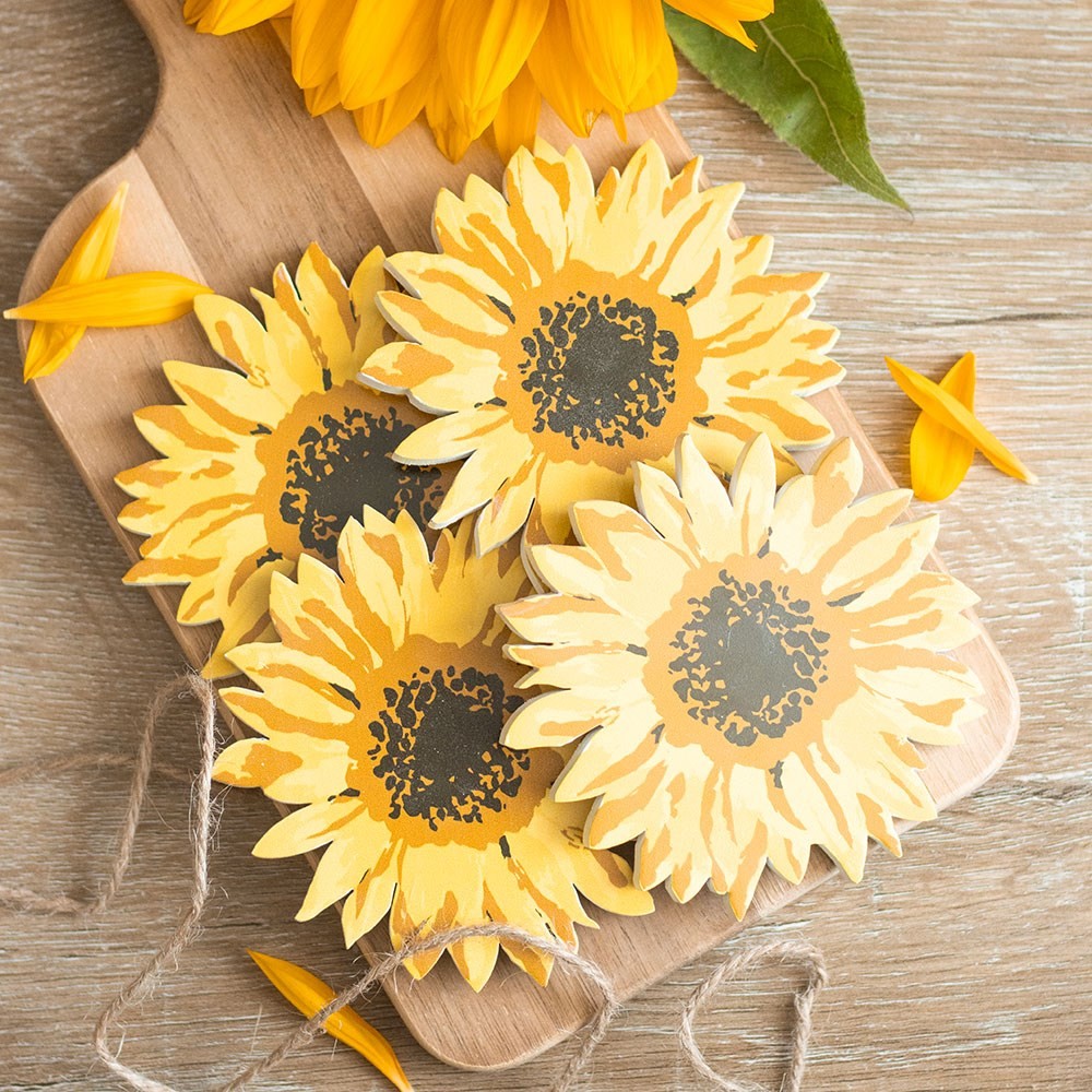 Sunflower Coaster Set Sunflower Coaster Set
