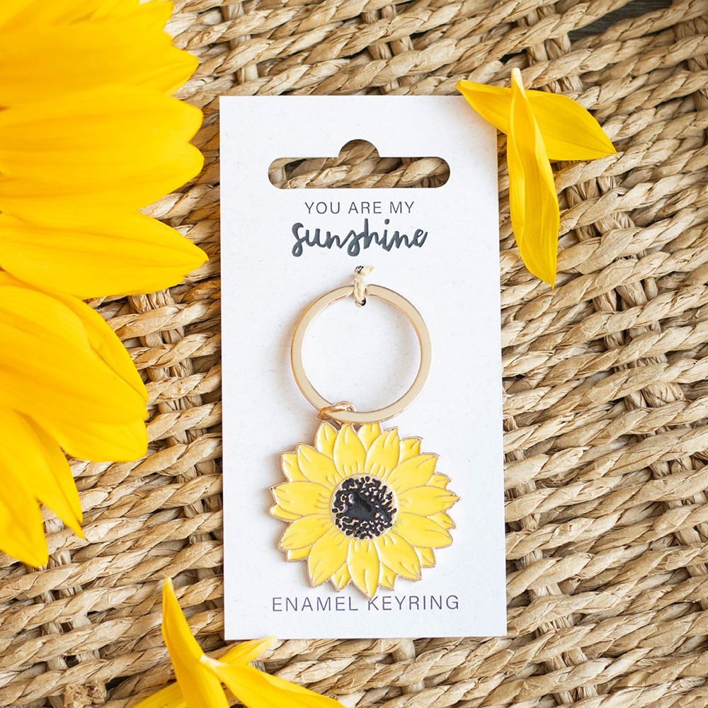 You Are My Sunshine Sunflower Keyring You Are My Sunshine Sunflower Keyring