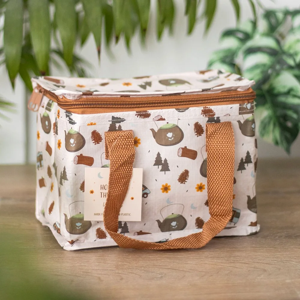 Home on the Road Camping Print Lunch Bag Home on the Road Camping Print Lunch Bag