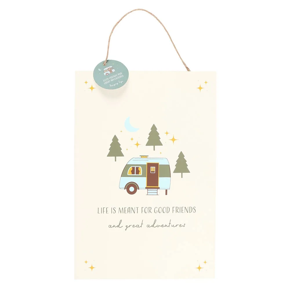 Good Friends and Great Adventures Hanging Sign - Image 2