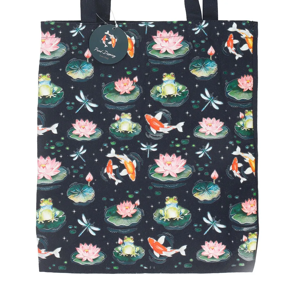 Pond Print Polycotton Tote Bag - Image 3