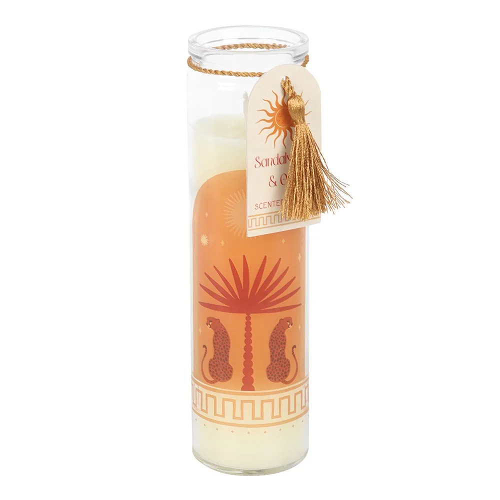 Leopard Palm Sandalwood & Oud Tube Candle, photo 2 of 4