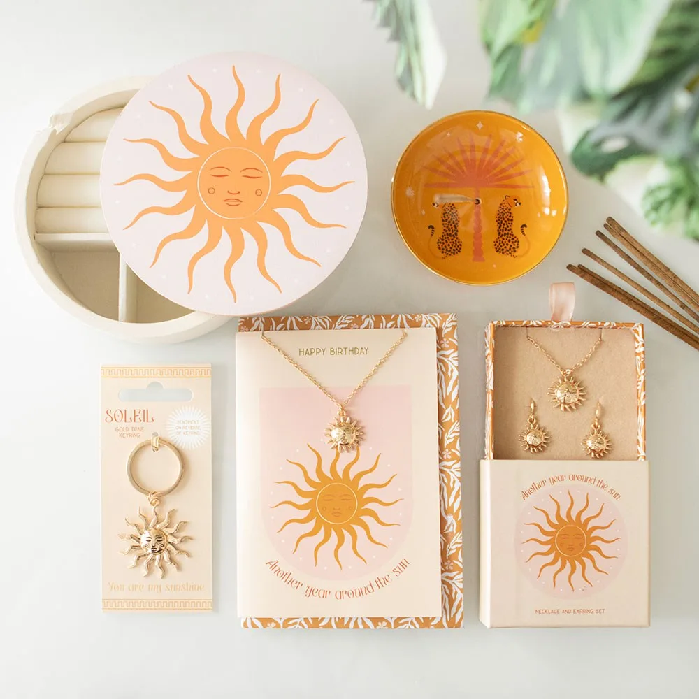 Sun Earring and Necklace Set - Image 5