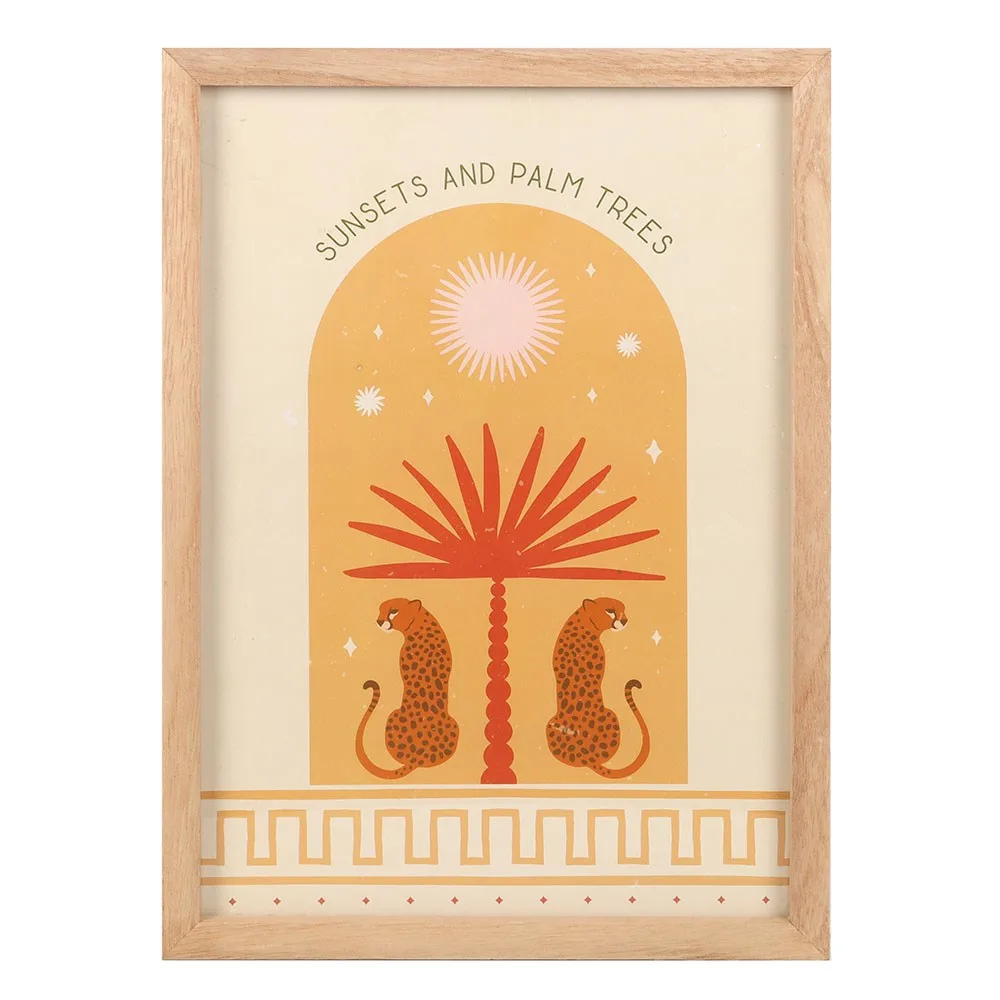 Leopard Palm Framed Wall Art Print - Image 2