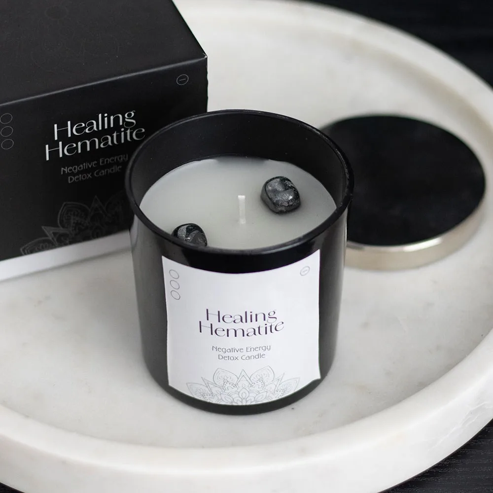 Healing Hematite Detox Candle Healing Hematite Detox Candle