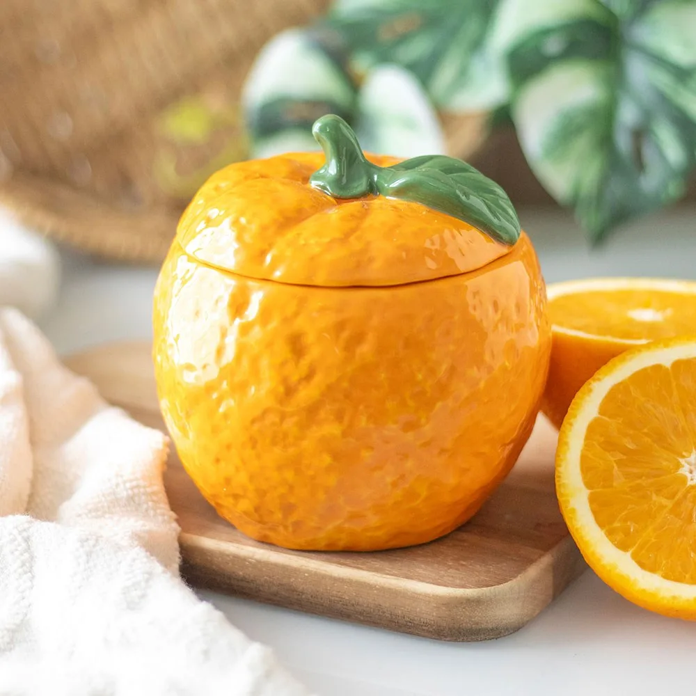 Orange Shaped Candle Jar, photo 2 of 5