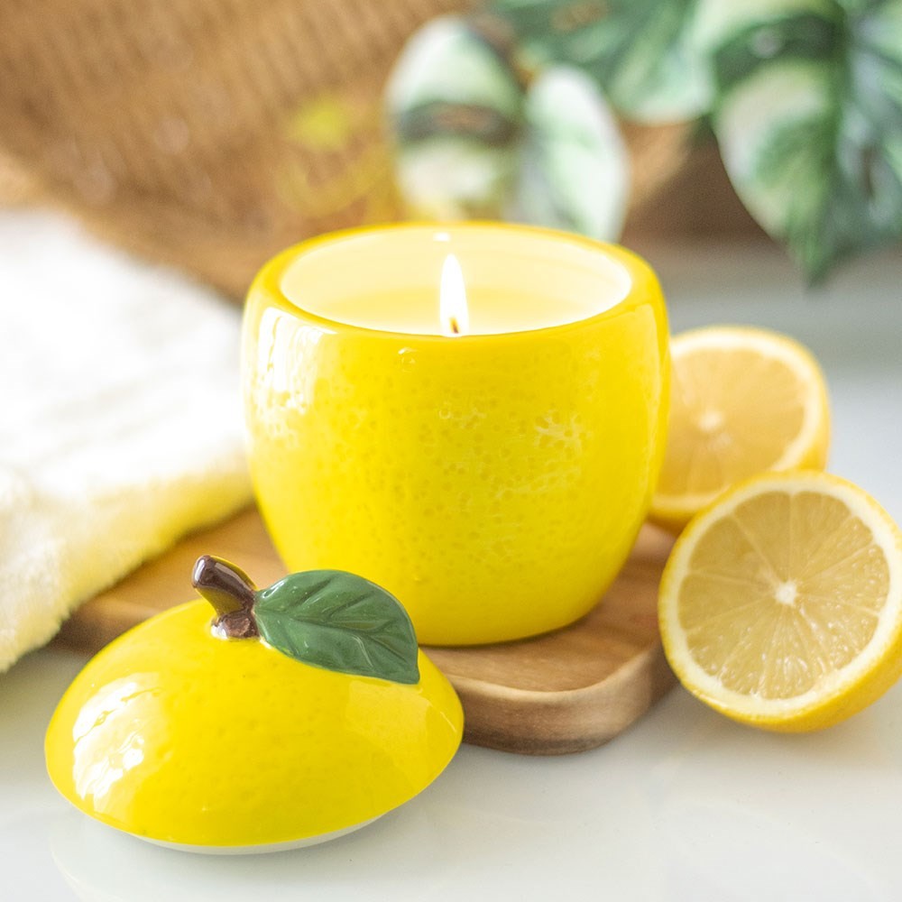 Lemon Shaped Candle Jar Lemon Shaped Candle Jar