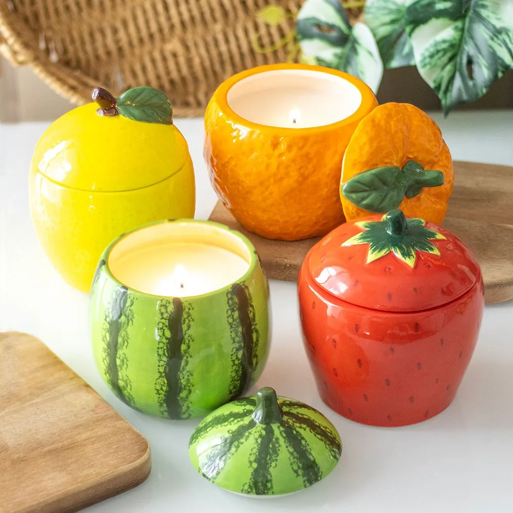 Watermelon Shaped Candle Jar - Image 5