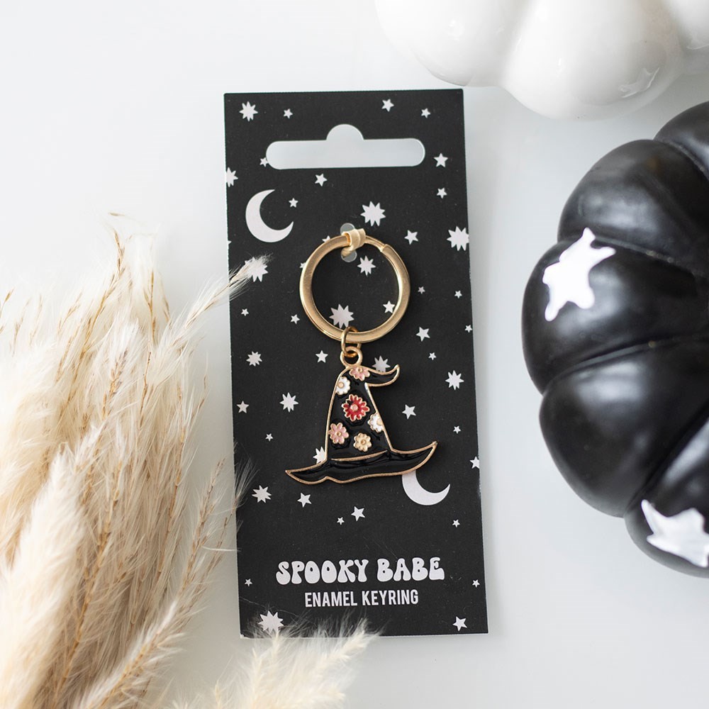 Spooky Babe Witch Hat Keyring Spooky Babe Witch Hat Keyring
