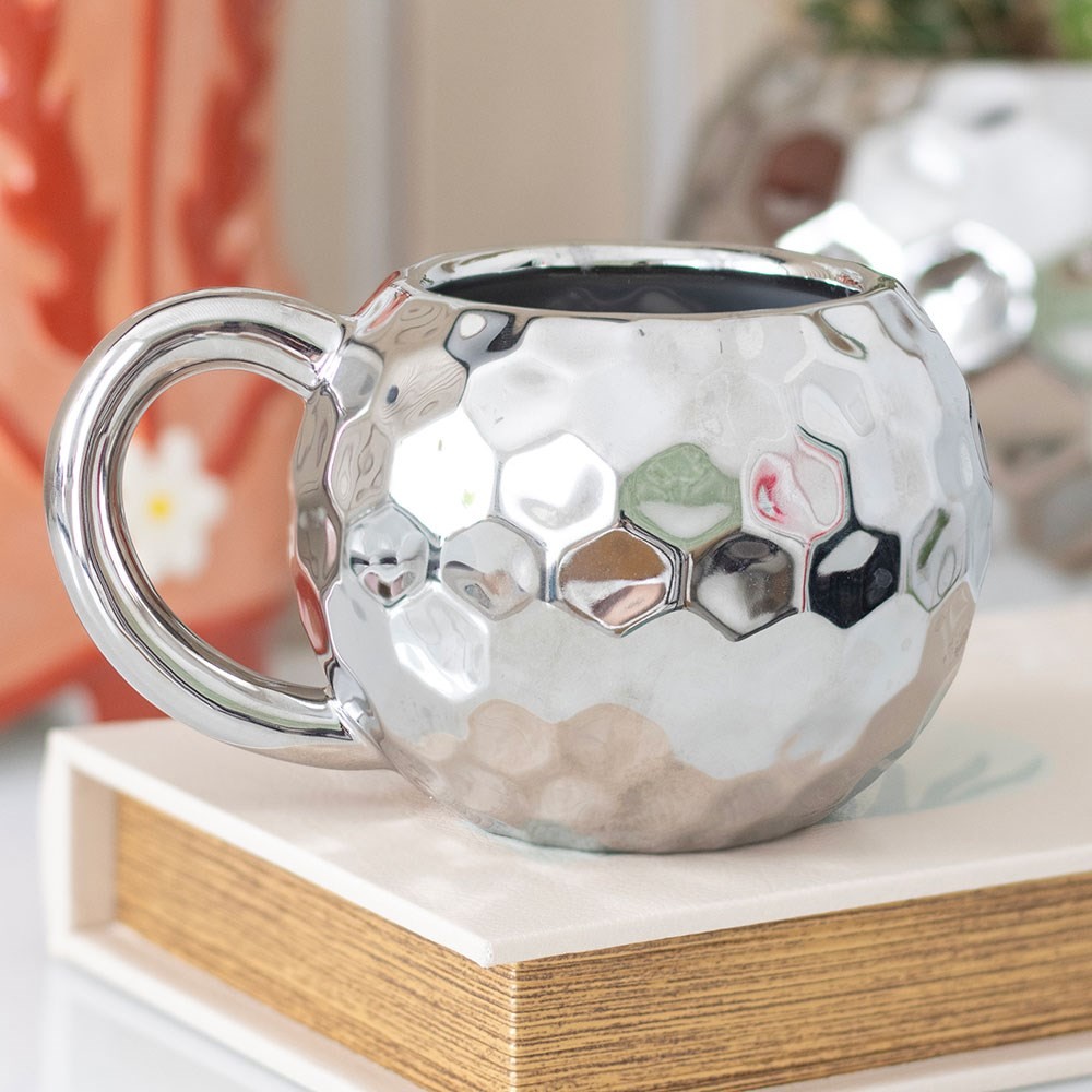 Silver Disco Ball Mug Silver Disco Ball Mug