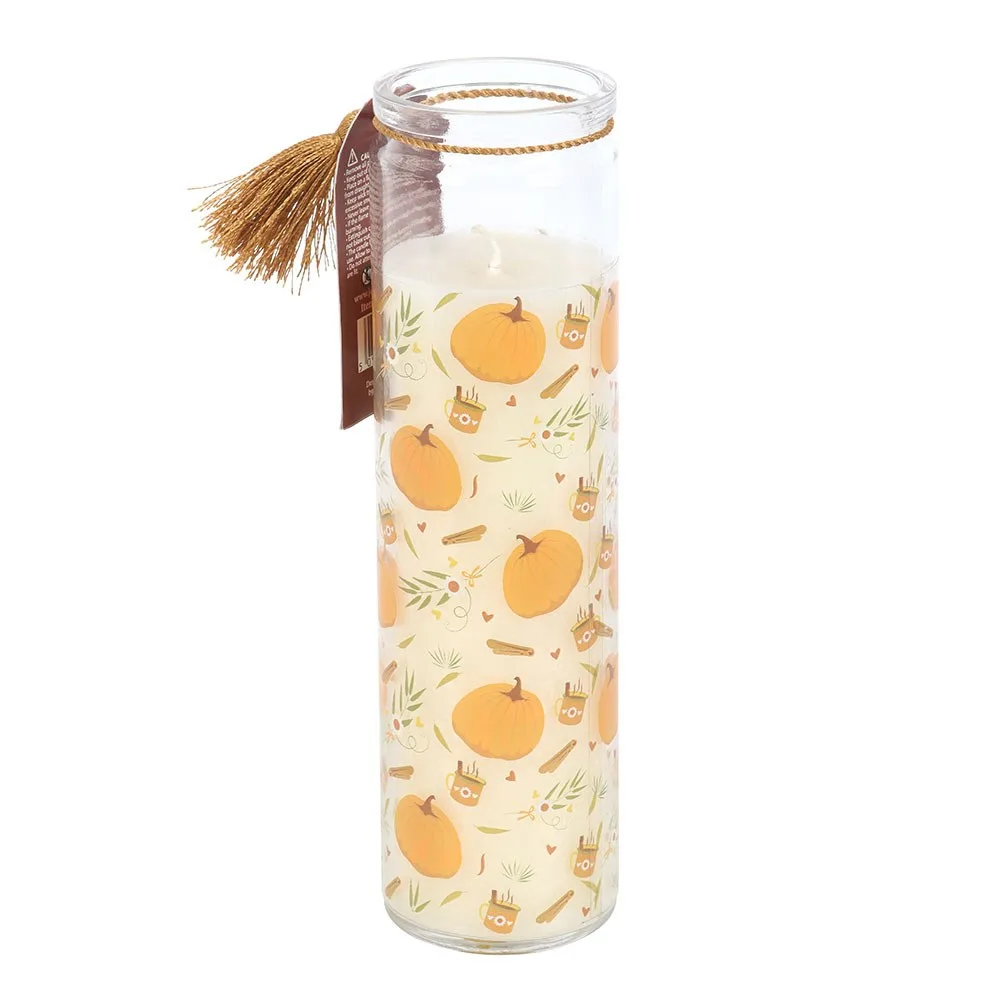 Pumpkin Print Tube Candle - Image 3